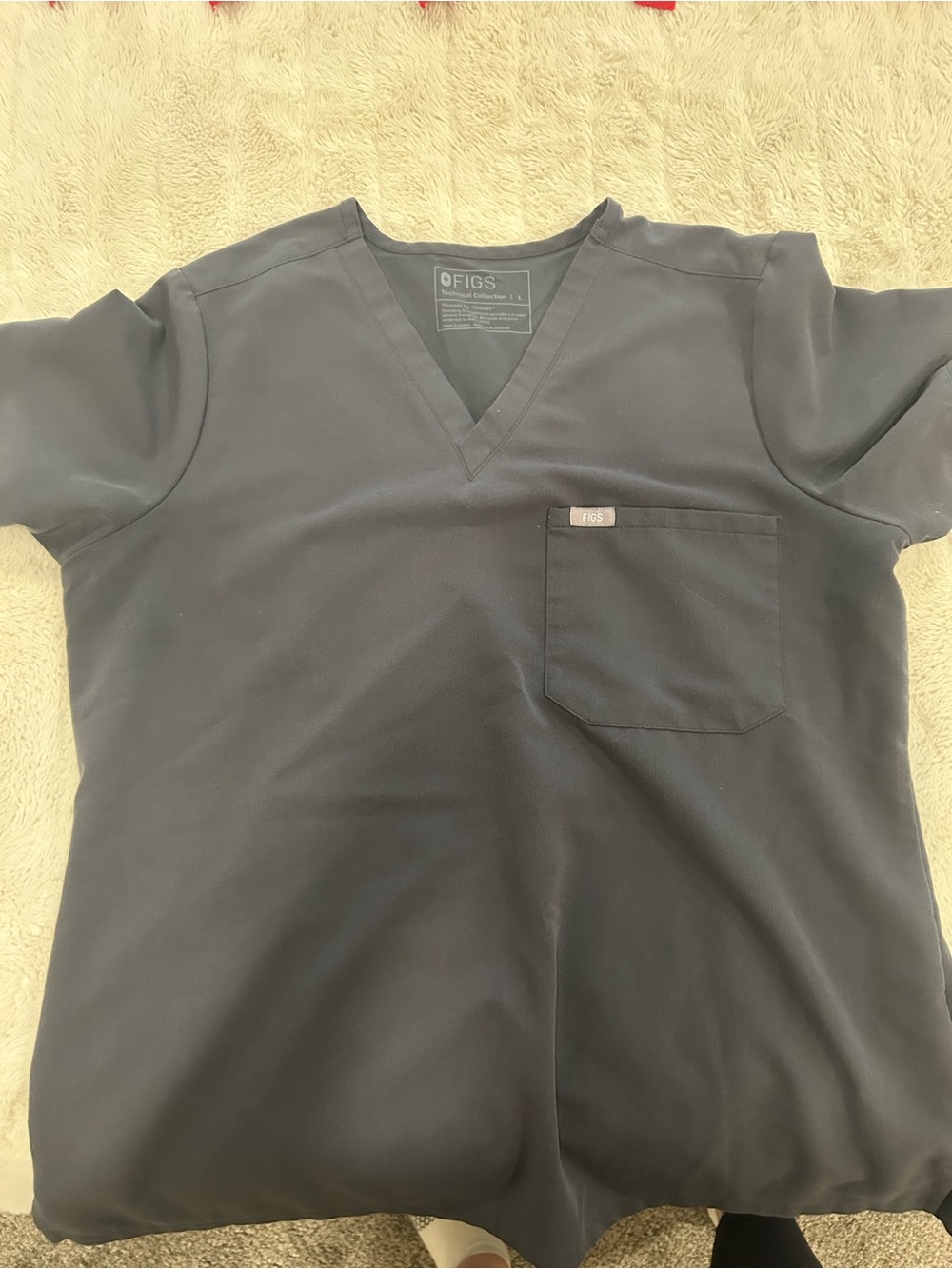 Figs women's Charcoal Catarina - One-Pocket Scrub Top